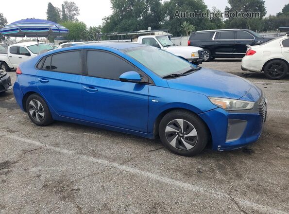 KMHC65LC0JU089783 2018 HYUNDAI IONIQ Blue Delantero derecho