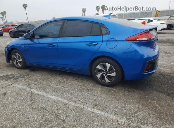 KMHC65LC0JU089783 2018 HYUNDAI IONIQ Blue Trasero izquierdo