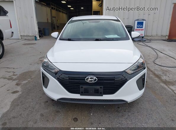 KMHC65LC0KU106910 2019 HYUNDAI IONIQ HYBRID White Instrument cluster view