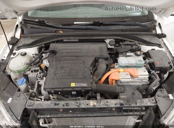 KMHC65LC0KU129085 2019 HYUNDAI IONIQ HYBRID White Հետևի տեսք