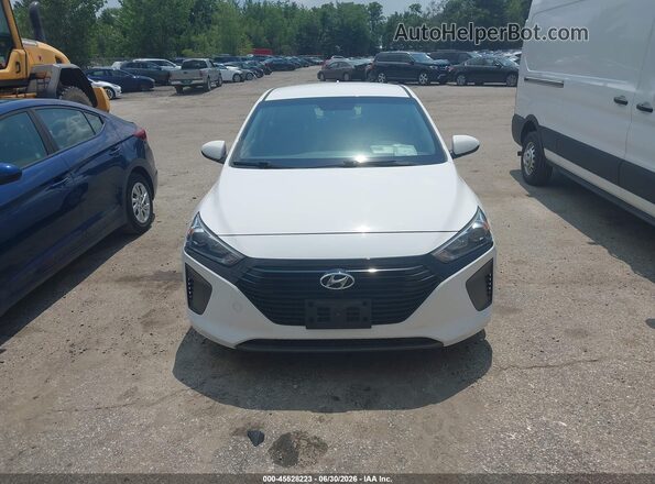 KMHC65LC0KU156447 2019 HYUNDAI IONIQ HYBRID White ხელსაწყოთა პანელის ხედი