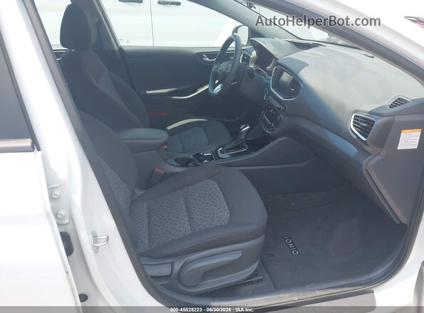 KMHC65LC0KU156447 2019 HYUNDAI IONIQ HYBRID White წინა სალონის ხედი