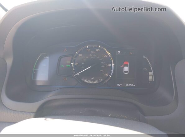 KMHC65LC0KU159154 2019 HYUNDAI IONIQ HYBRID Silver უკანა სავარძლების ხედი