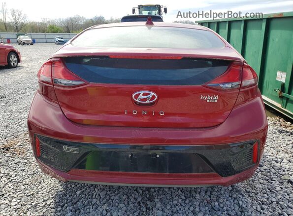KMHC65LC0KU179243 2019 HYUNDAI IONIQ Red Вид ззаду