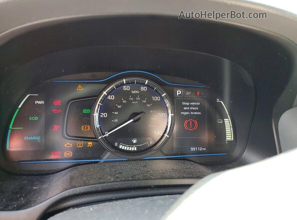 KMHC65LC0KU179243 2019 HYUNDAI IONIQ Red Вид щитка приладів