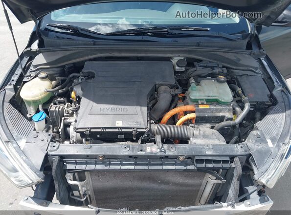 KMHC65LC1HU027688 2017 HYUNDAI IONIQ HYBRID Black Widok z tyłu