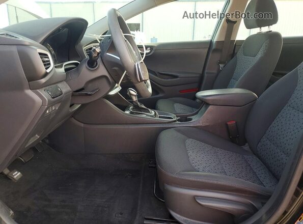 KMHC65LC1HU048475 2017 HYUNDAI IONIQ Black Widok wnętrza z przodu