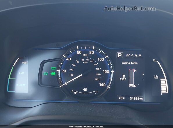 KMHC65LC1JU075441 2018 HYUNDAI IONIQ HYBRID Gray Rear seats view