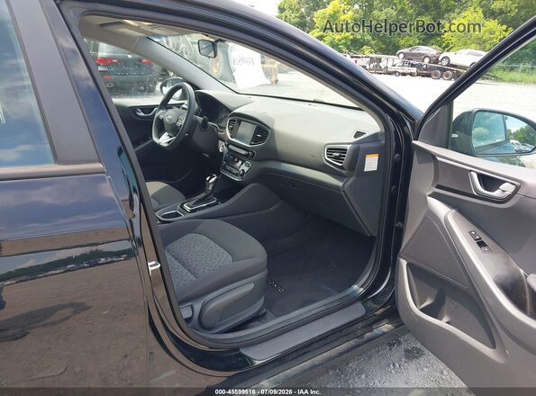 KMHC65LC1JU076282 2018 HYUNDAI IONIQ HYBRID Black Front interior view