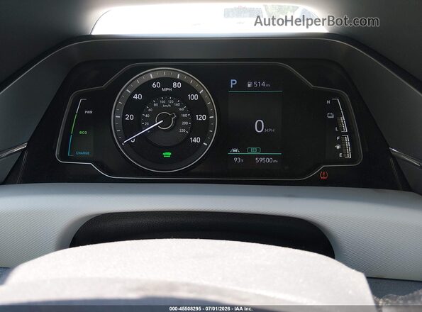 KMHC65LC1LU220027 2020 HYUNDAI IONIQ HYBRID Silver Rear seats view