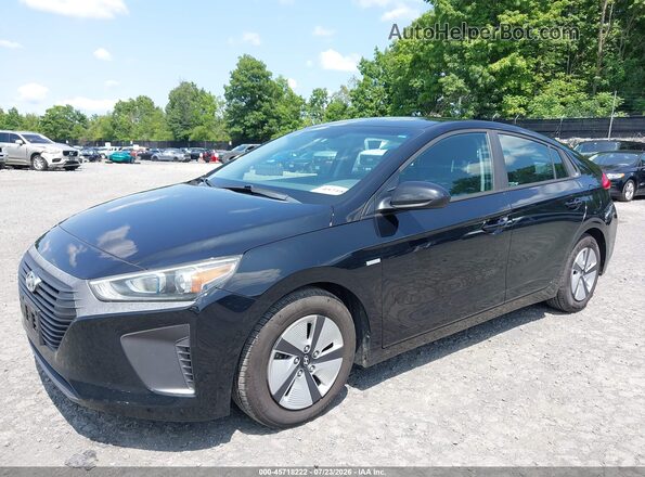 KMHC65LC2JU076274 2018 HYUNDAI IONIQ HYBRID Black Передня ліва чверть