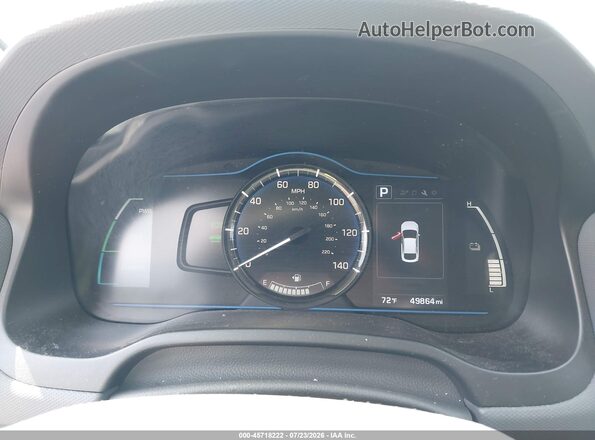 KMHC65LC2JU076274 2018 HYUNDAI IONIQ HYBRID Black Вид задніх сидінь