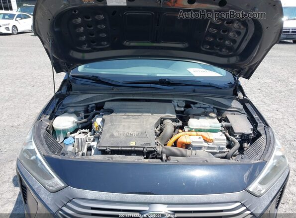 KMHC65LC2JU076274 2018 HYUNDAI IONIQ HYBRID Black Вид ззаду
