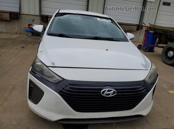 KMHC65LC2JU091647 2018 HYUNDAI IONIQ White Դիմացի տեսք