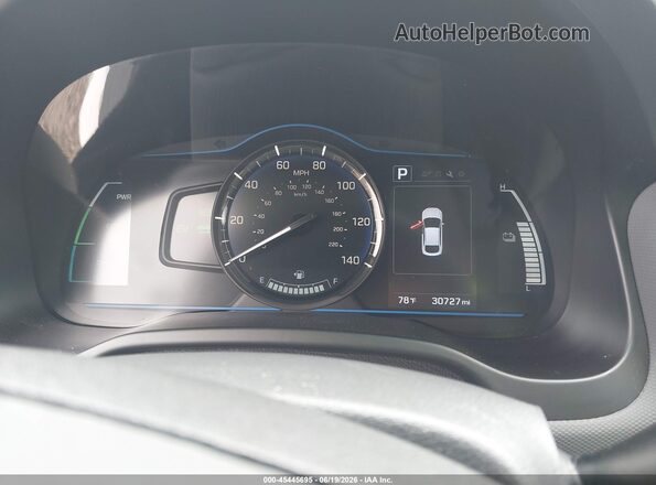 KMHC65LC2KU108013 2019 HYUNDAI IONIQ HYBRID White Widok tylnych siedzeń