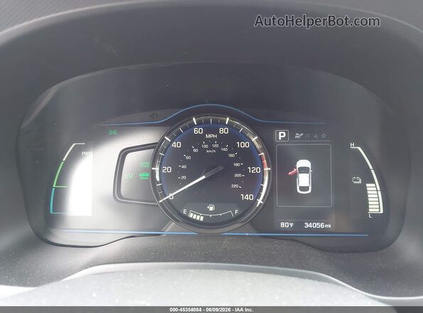 KMHC65LC3JU076509 2018 HYUNDAI IONIQ HYBRID Black Vista de los asientos traseros