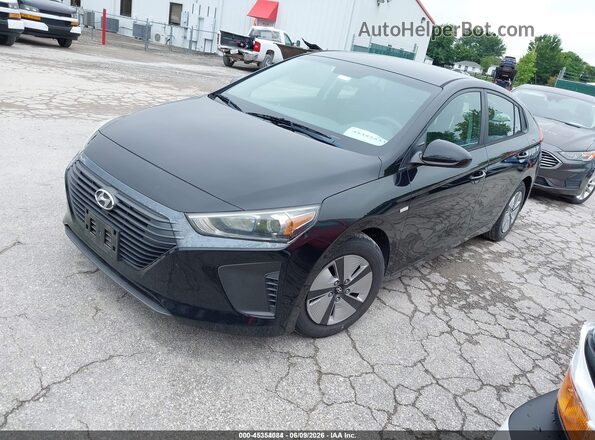 KMHC65LC3JU076509 2018 HYUNDAI IONIQ HYBRID Black Vista tres cuartos delantera izquierda