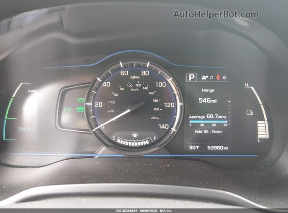 KMHC65LC3JU101120 2018 HYUNDAI IONIQ HYBRID White Widok tylnych siedzeń