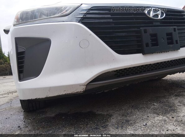 KMHC65LC3JU101120 2018 HYUNDAI IONIQ HYBRID White Widok zestawu wskaźników