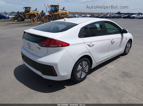 KMHC65LC3KU107663 2019 HYUNDAI IONIQ HYBRID White Задня права чверть