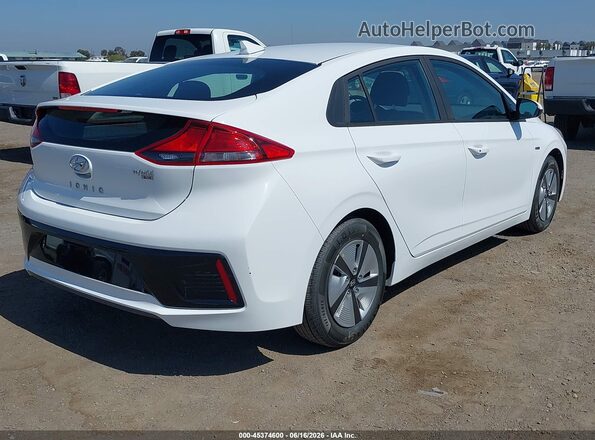 KMHC65LC3KU107940 2019 HYUNDAI IONIQ HYBRID White უკანა მარჯვენა