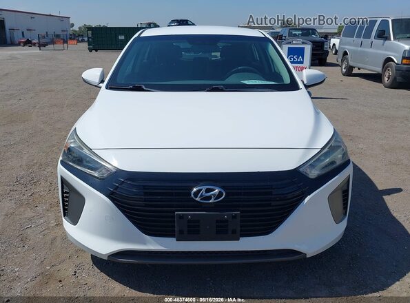 KMHC65LC3KU107940 2019 HYUNDAI IONIQ HYBRID White ხელსაწყოთა პანელის ხედი