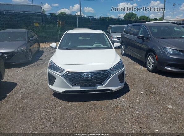 KMHC65LC3LU219980 2020 HYUNDAI IONIQ HYBRID White Instrument cluster view