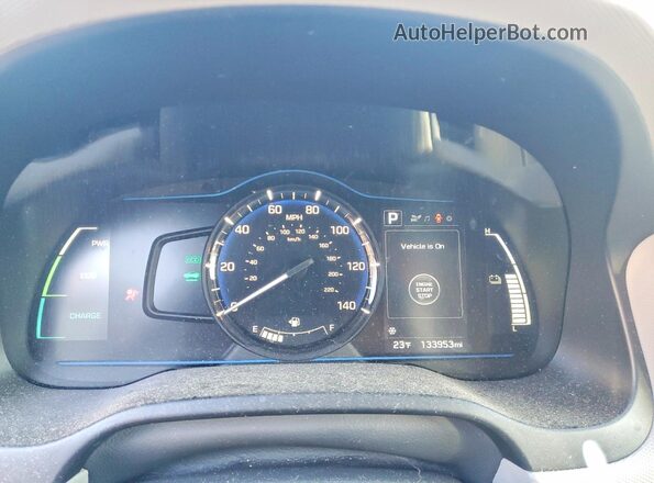 KMHC65LC4HU022291 2017 HYUNDAI IONIQ Black Սարքավորումների վահանակի տեսք