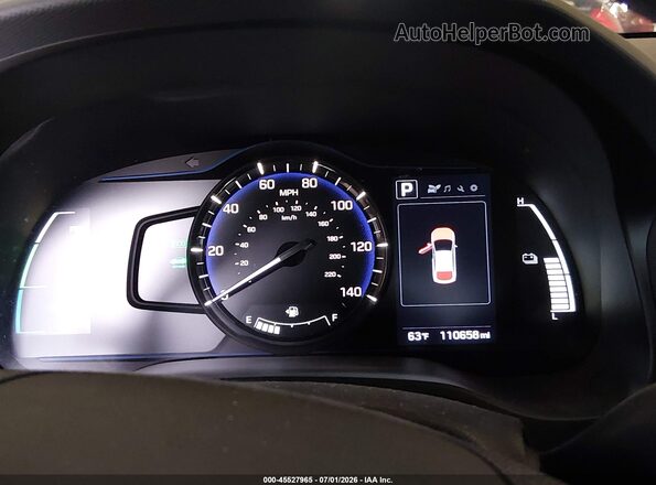 KMHC65LC4HU022419 2017 HYUNDAI IONIQ HYBRID Black Вид задніх сидінь
