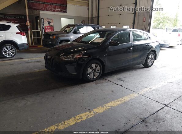 KMHC65LC4HU022419 2017 HYUNDAI IONIQ HYBRID Black Передня ліва чверть