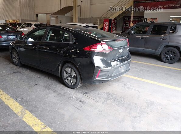 KMHC65LC4HU022419 2017 HYUNDAI IONIQ HYBRID Black Задня ліва чверть