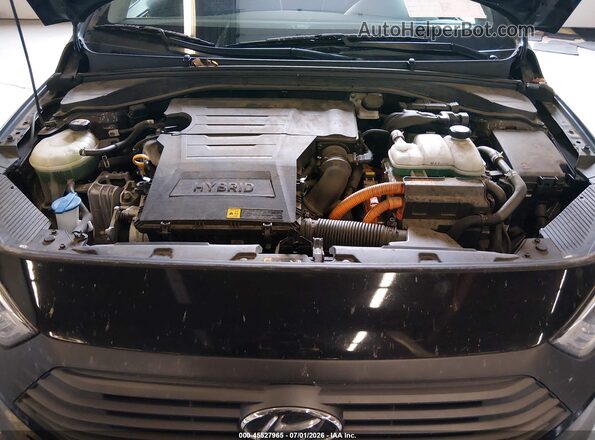 KMHC65LC4HU022419 2017 HYUNDAI IONIQ HYBRID Black Вид ззаду