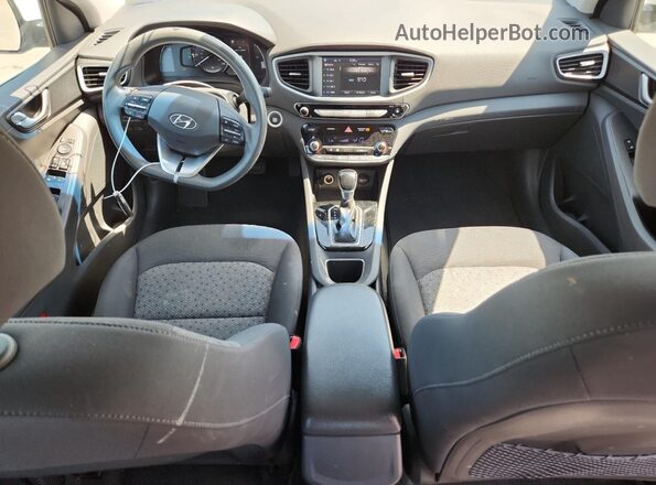 KMHC65LC4HU034571 2017 HYUNDAI IONIQ White Առջևի վահանակի տեսք
