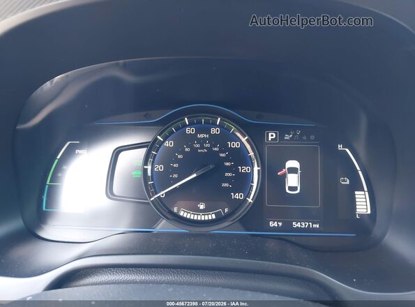 KMHC65LC4JU075613 2018 HYUNDAI IONIQ HYBRID White Widok tylnych siedzeń