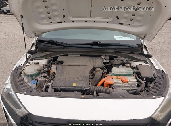 KMHC65LC4JU075837 2018 HYUNDAI IONIQ HYBRID White Widok z tyłu