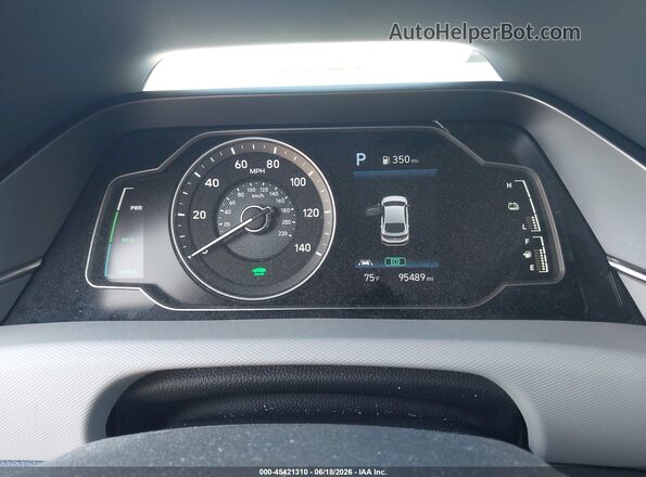 KMHC65LC4LU219776 2020 HYUNDAI IONIQ HYBRID White Հետևի նստատեղերի տեսք