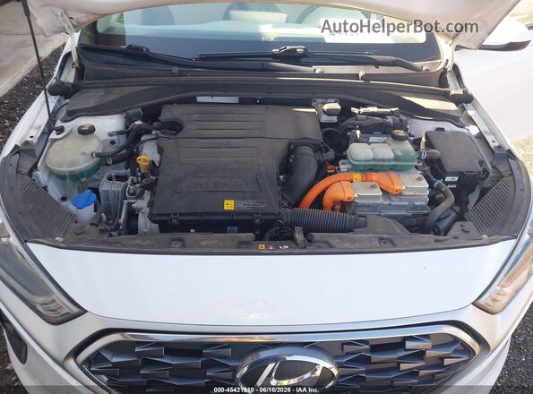 KMHC65LC4LU219776 2020 HYUNDAI IONIQ HYBRID White Հետևի տեսք