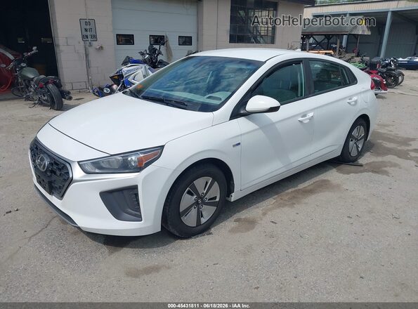 KMHC65LC4LU220085 2020 HYUNDAI IONIQ HYBRID White წინა მარცხენა ხედი სამი მეოთხედიდან
