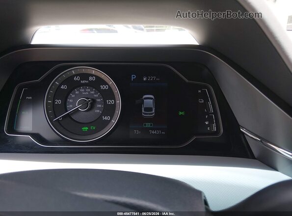 KMHC65LC4LU220183 2020 HYUNDAI IONIQ HYBRID Gray Вид задніх сидінь
