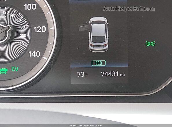 KMHC65LC4LU220183 2020 HYUNDAI IONIQ HYBRID Gray 