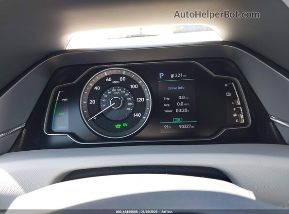 KMHC65LC4LU233354 2020 HYUNDAI IONIQ HYBRID Белый Вид задних сидений