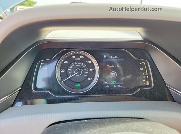 KMHC65LC5LU201593 2020 HYUNDAI IONIQ Серебряный Вид щитка приборов