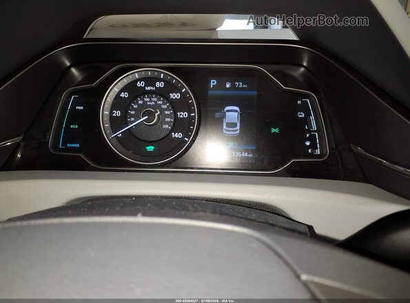 KMHC65LC5LU220466 2020 HYUNDAI IONIQ HYBRID Серый Вид задних сидений
