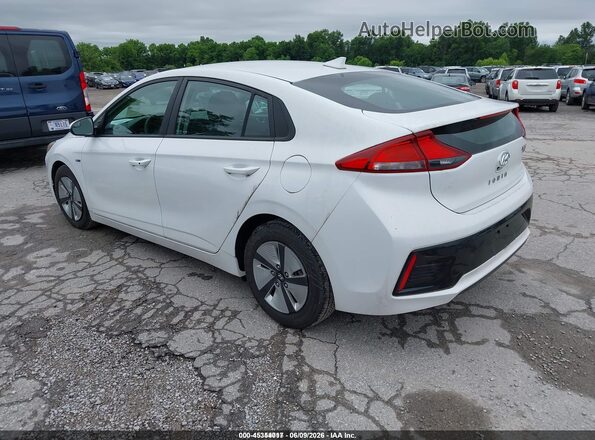 KMHC65LC6JU075791 2018 HYUNDAI IONIQ HYBRID White Trasero izquierdo