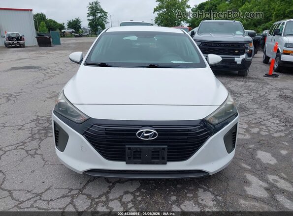 KMHC65LC6JU075791 2018 HYUNDAI IONIQ HYBRID White Vista del cuadro de instrumentos