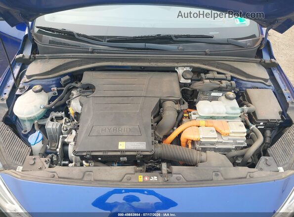 KMHC65LC6KU139605 2019 HYUNDAI IONIQ HYBRID Blue Вид ззаду