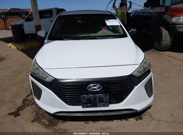 KMHC65LC6KU164259 2019 HYUNDAI IONIQ HYBRID White Instrument cluster view