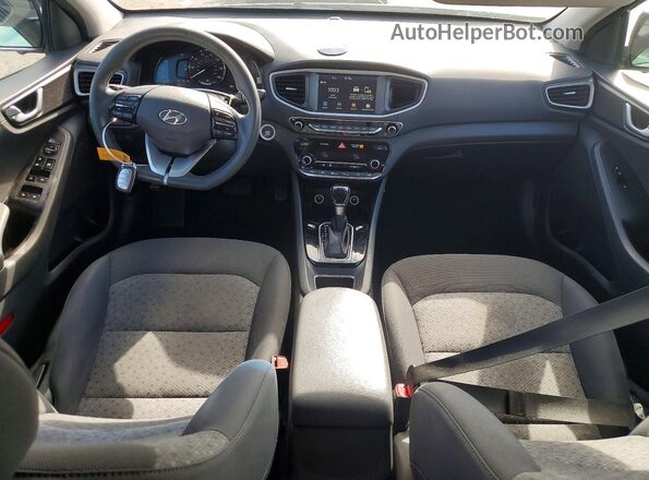 KMHC65LC6KU176492 2019 HYUNDAI IONIQ Blue Առջևի վահանակի տեսք