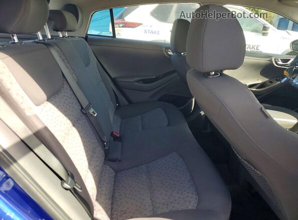 KMHC65LC6KU176492 2019 HYUNDAI IONIQ Blue Հետևի նստատեղերի տեսք