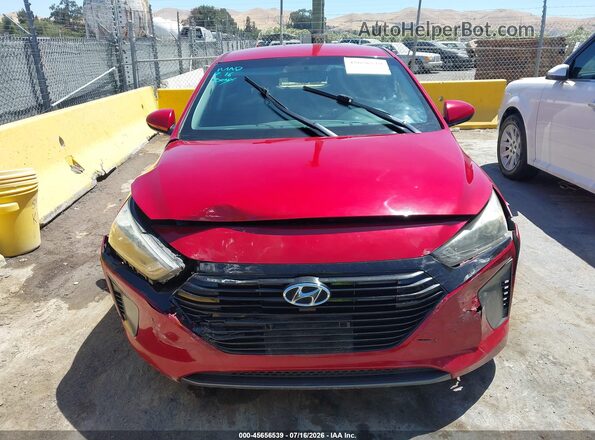 KMHC65LC7KU171379 2019 HYUNDAI IONIQ HYBRID Red Instrument cluster view
